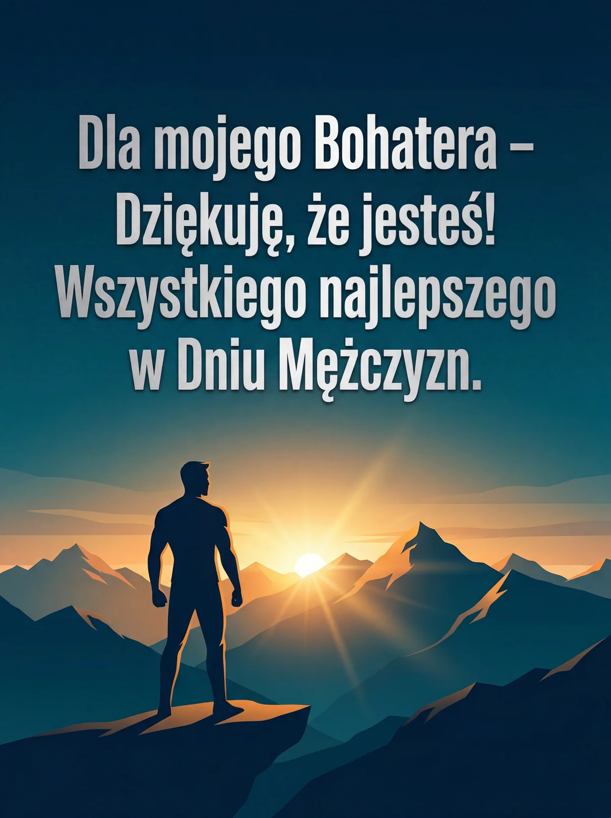 życzenia na Dzień Mężczyzn dla mojego bohatera