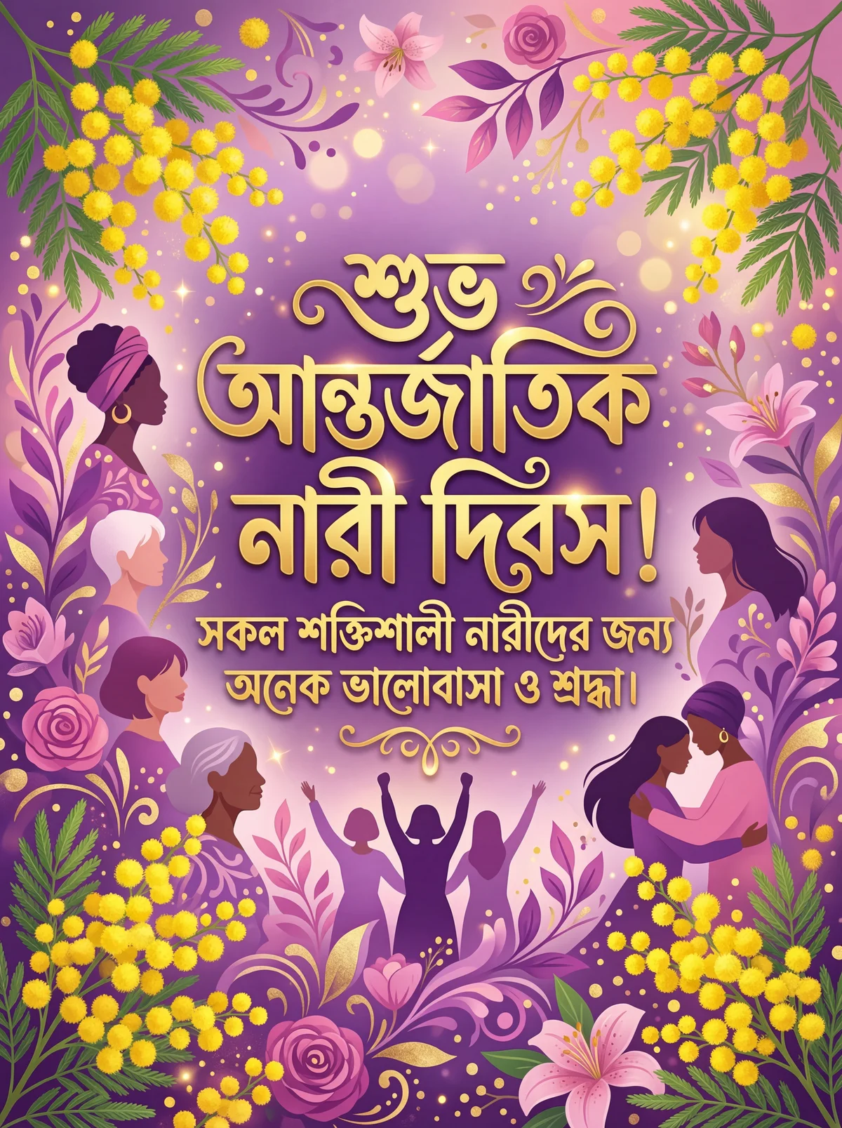 শুভ আন্তর্জাতিক নারী দিবস, সকল শক্তিশালী নারীদের।