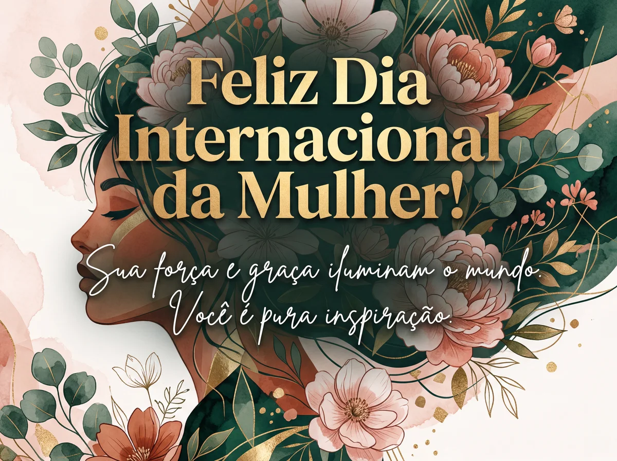 Feliz Dia Internacional da Mulher! Você é inspiração.