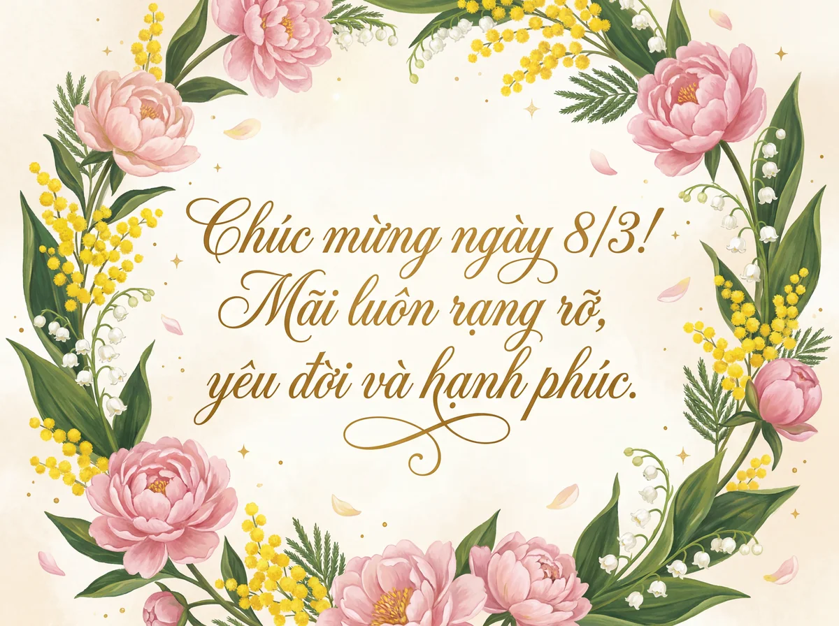 Chúc mừng ngày Quốc tế Phụ nữ 8/3