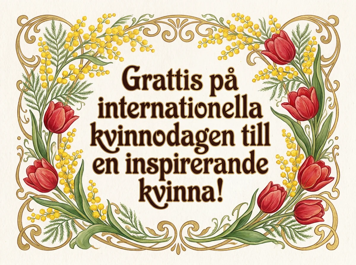 Grattis på internationella kvinnodagen till en inspirerande ...