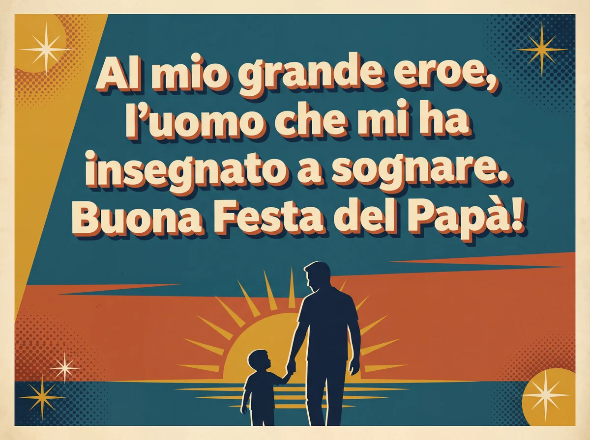 Biglietto d'auguri speciale per la Festa del Papà