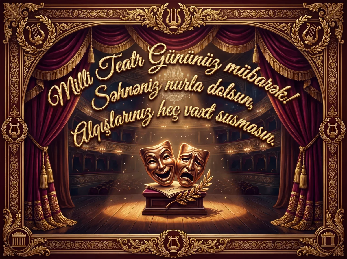 aktyor üçün Milli Teatr Günü təbriki