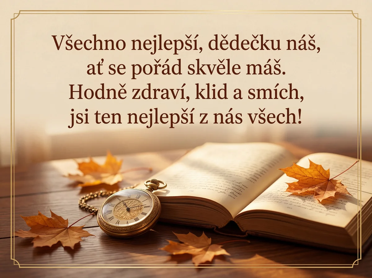 přání k narozeninám pro dědečka