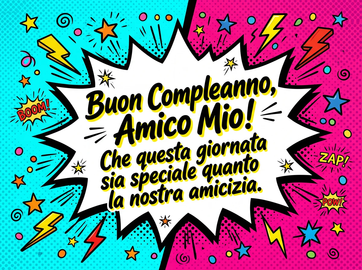 biglietto di auguri per il compleanno di un amico