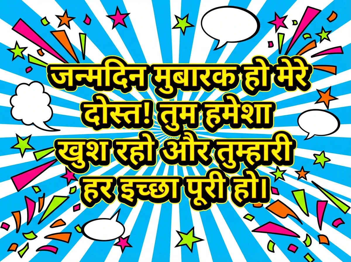 दोस्त को जन्मदिन की शुभकामनाएँ