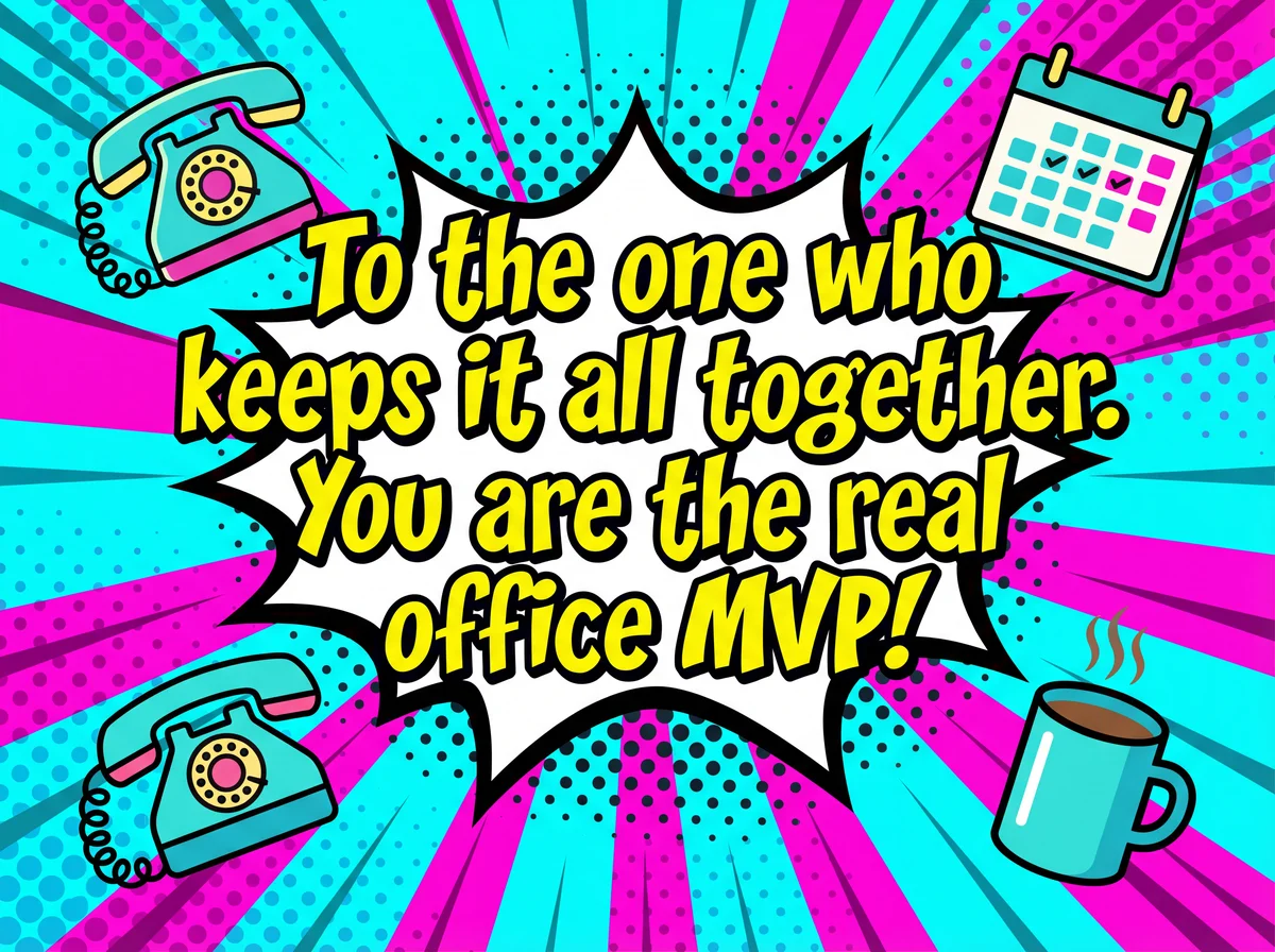 Appreciation card for Administrative Professionals Day