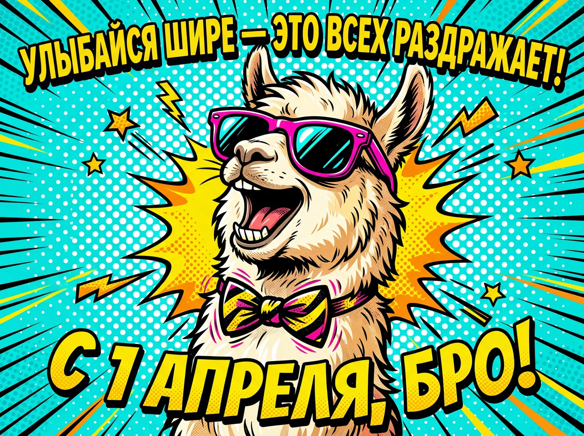 Прикольное поздравление с Днем смеха для друга