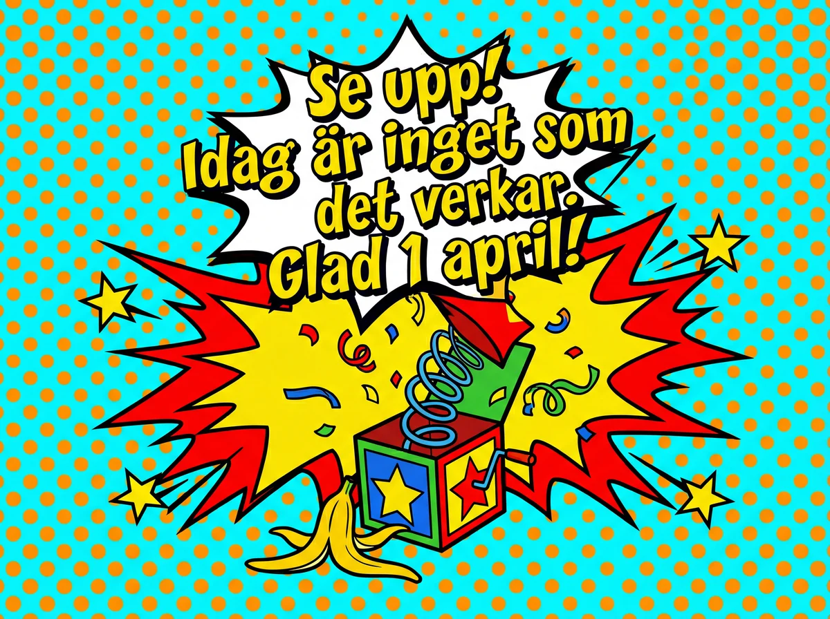 Glatt aprilskämt till en vän