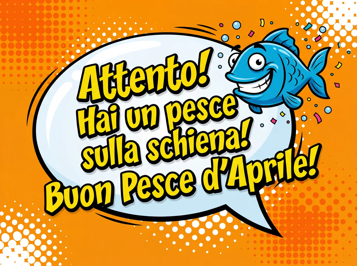 Messaggio divertente per il Pesce d'aprile