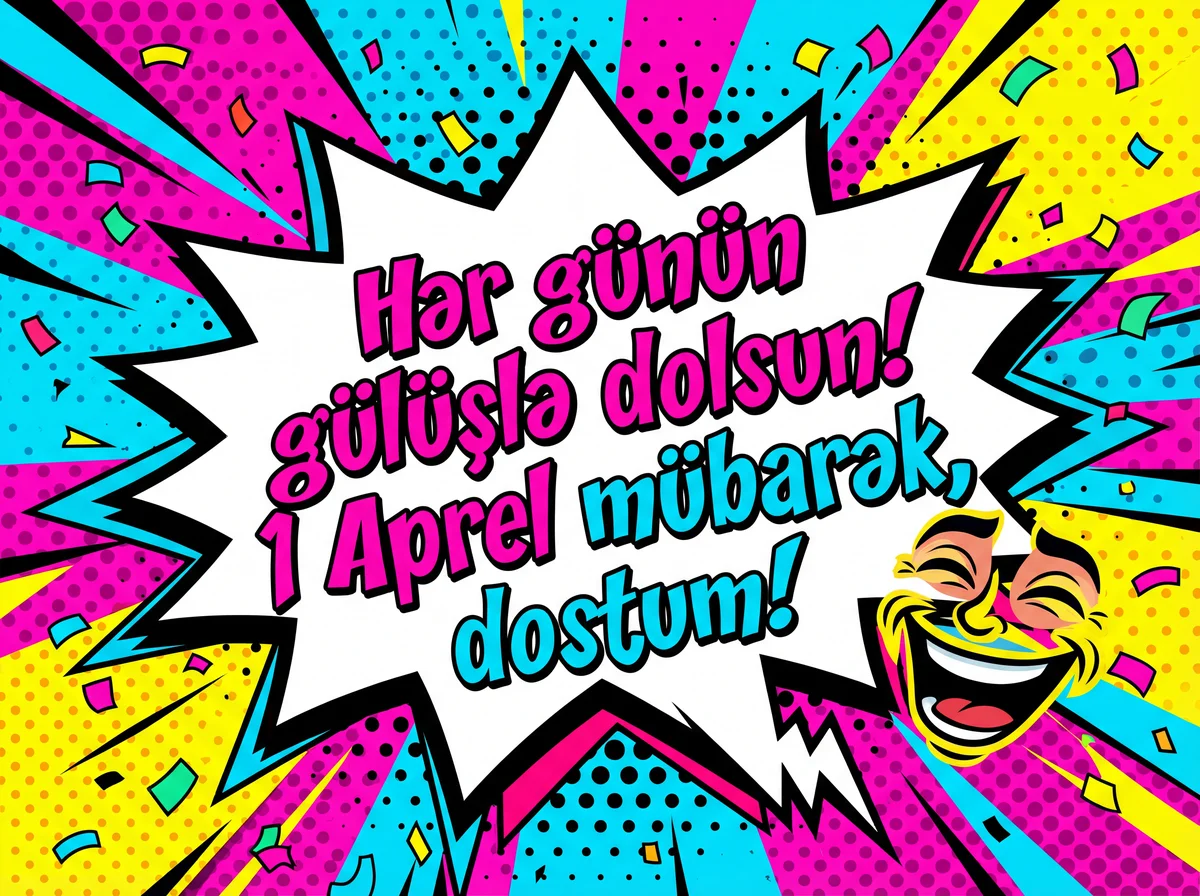 Dostlar üçün 1 aprel Gülüş Günü təbriki