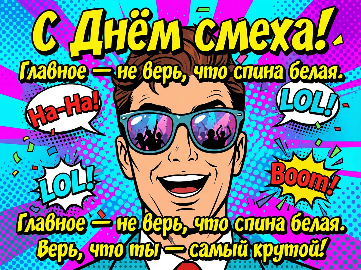 прикольное поздравление другу с Днём смеха