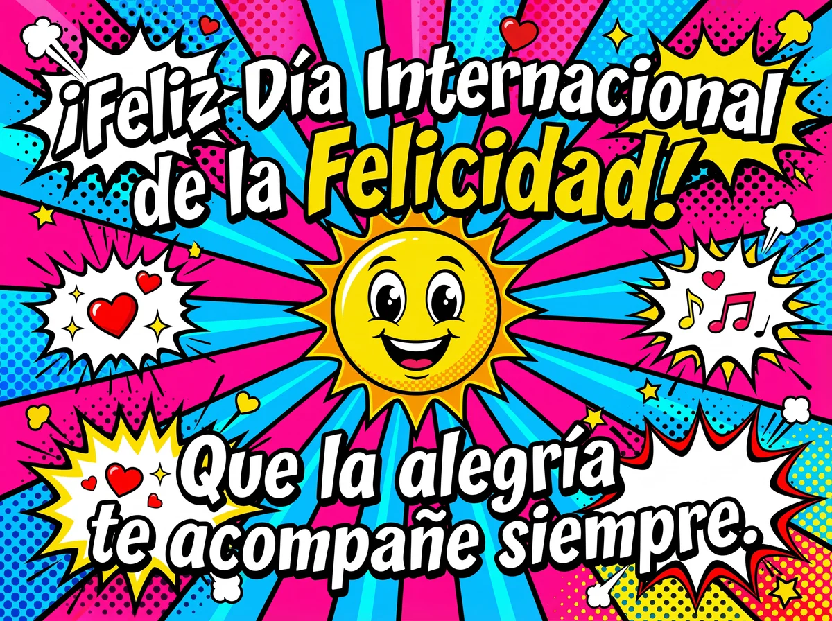 ¡Feliz Día Internacional de la Felicidad! Que la alegría te ...
