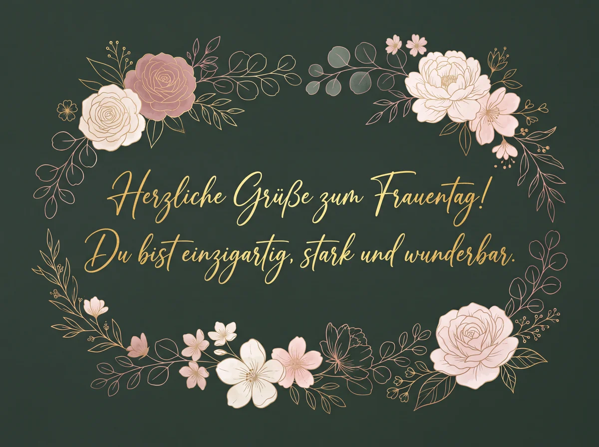 Herzliche Grüße zum Internationalen Frauentag.