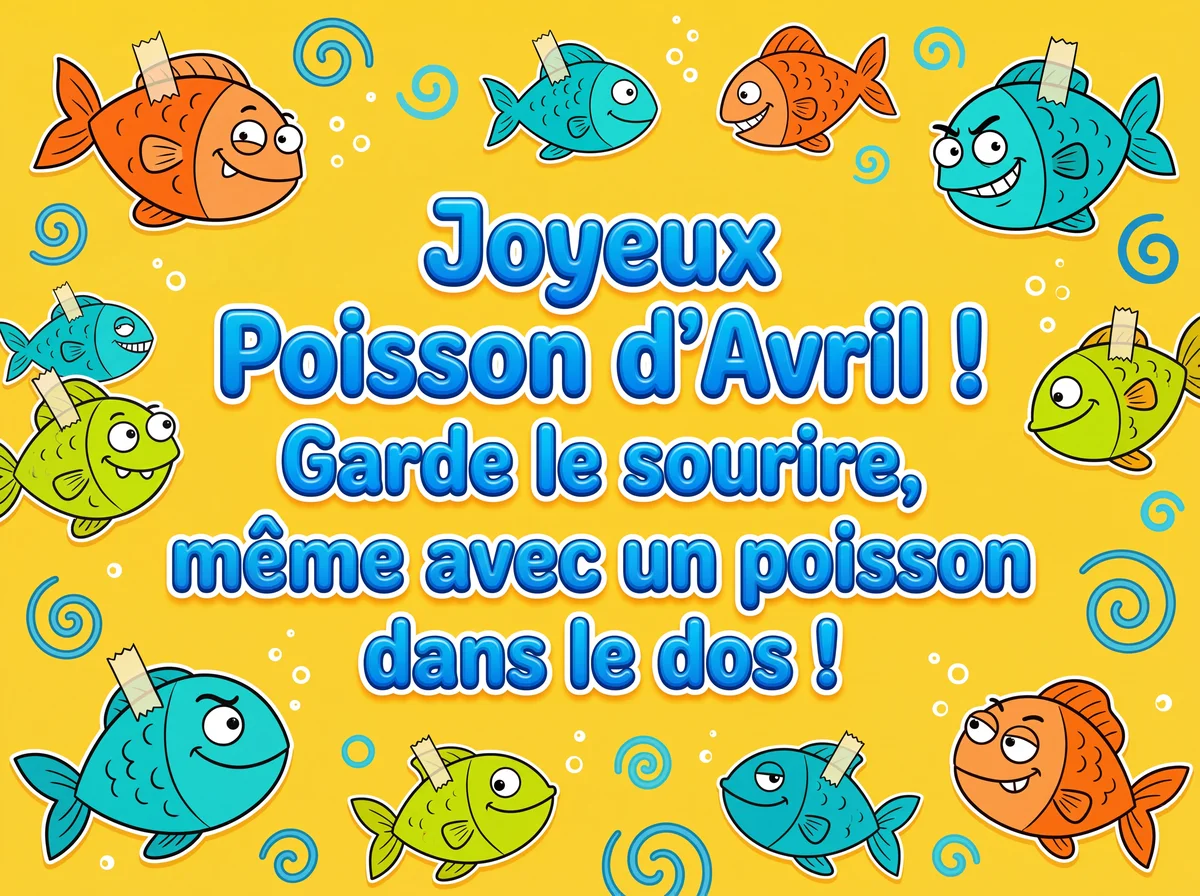 Carte de joyeux Poisson d'avril pour un ami