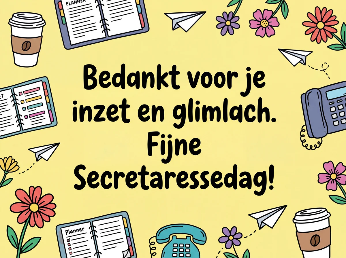 tekst voor secretaressedag kaart