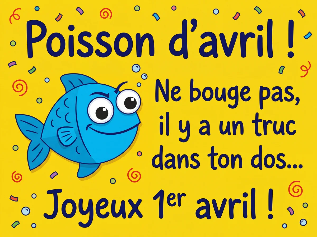 carte poisson d'avril amusante pour ami