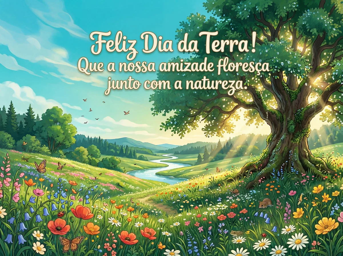 mensagem de feliz Dia da Terra para amigo