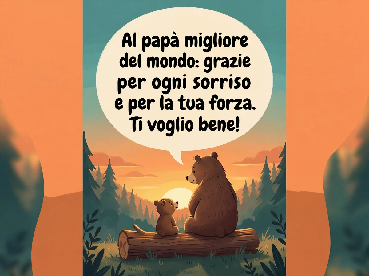 Biglietto di auguri per la Festa del Papà