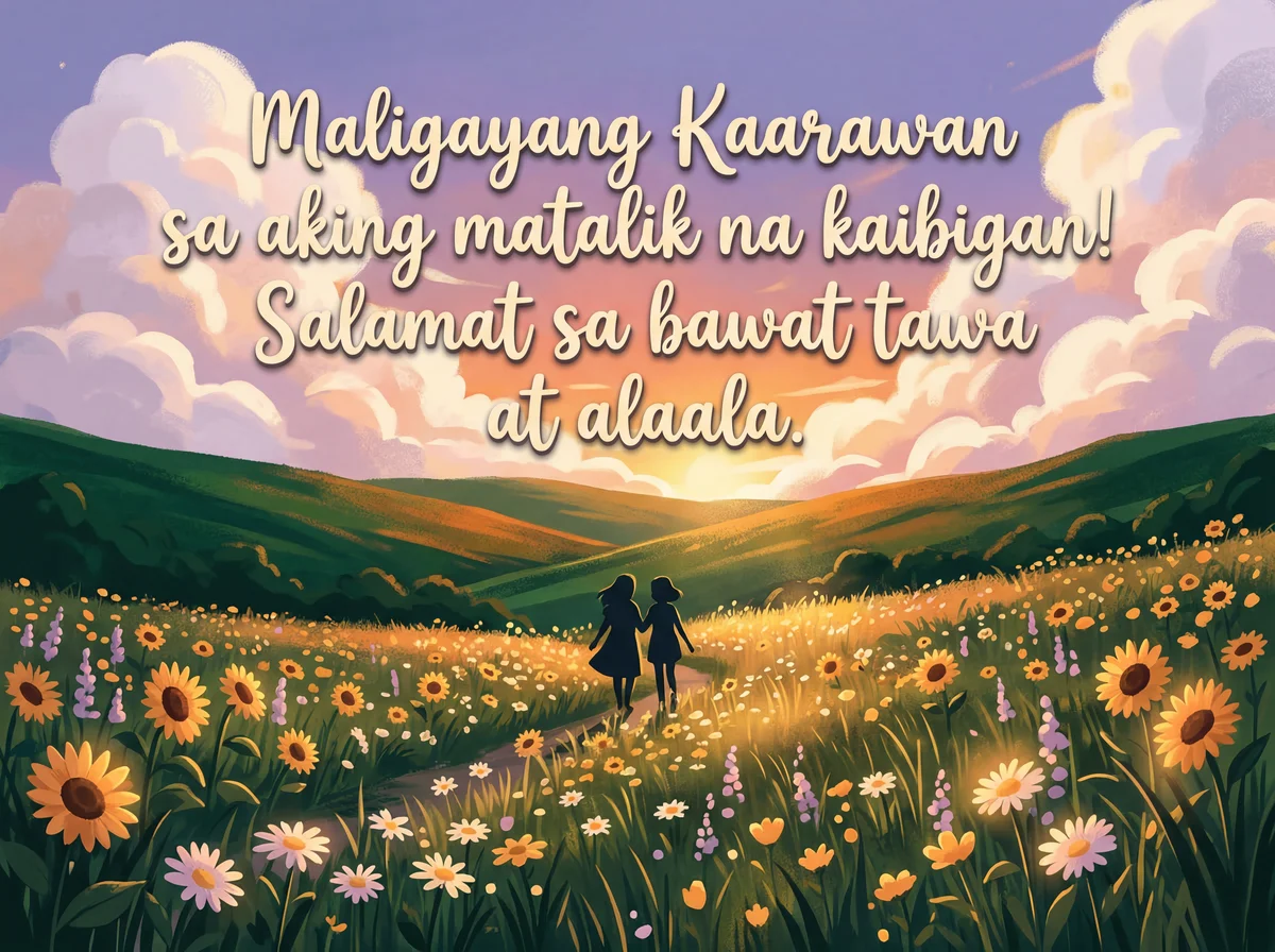 Maligayang kaarawan sa aking matalik na kaibigan