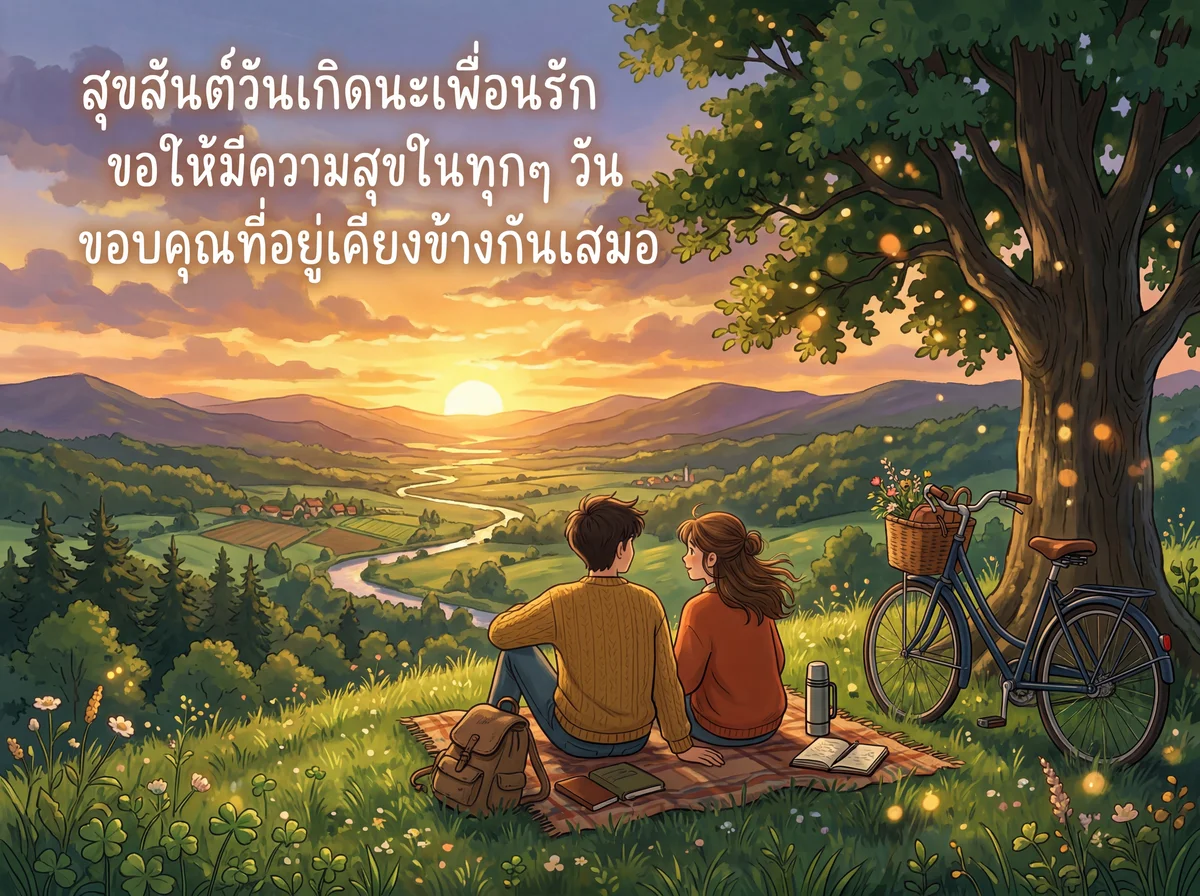 คำอวยพรวันเกิดสุดพิเศษสำหรับเพื่อนรัก