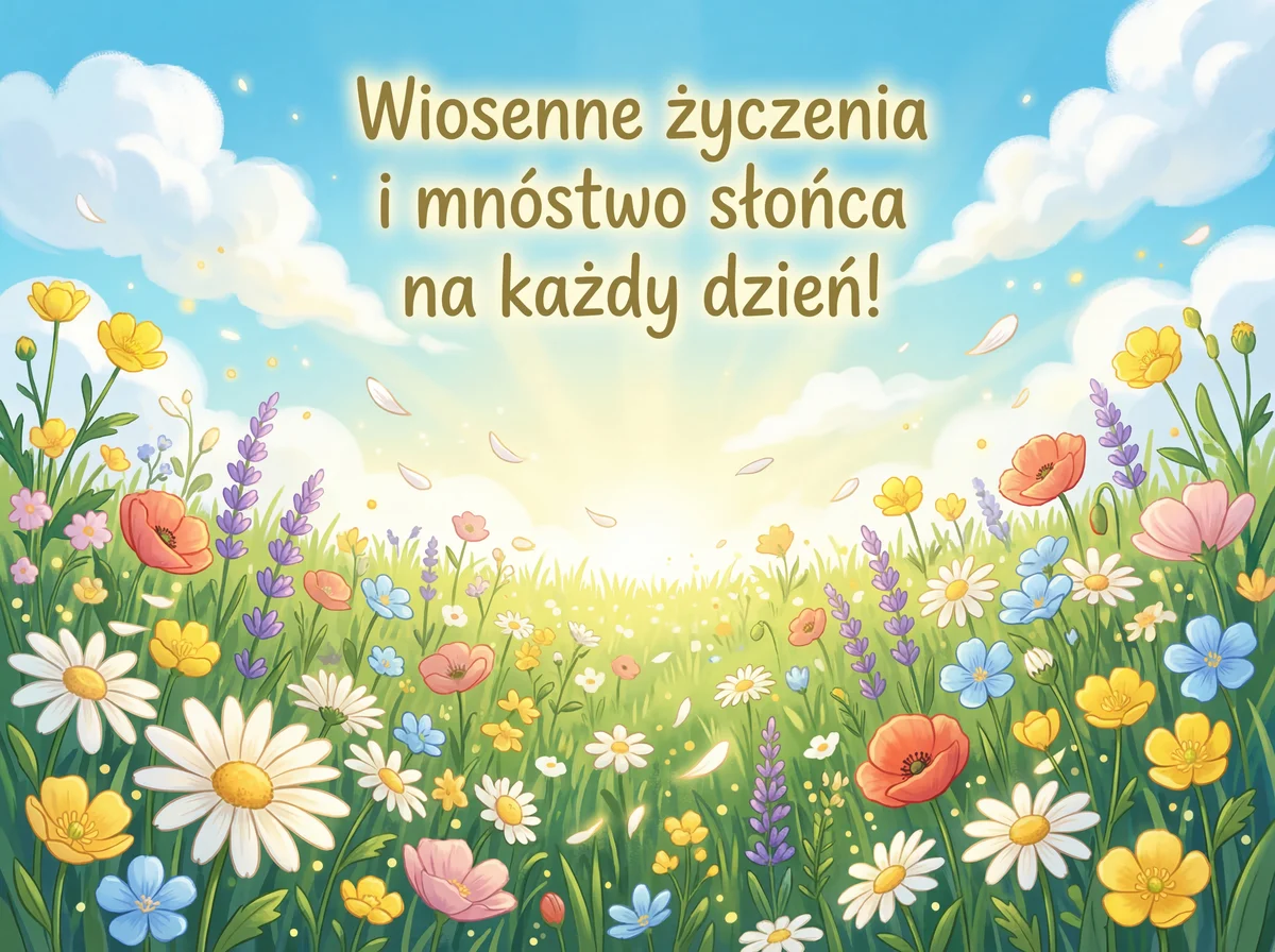Wiosenne życzenia i mnóstwo słońca na każdy dzień!
