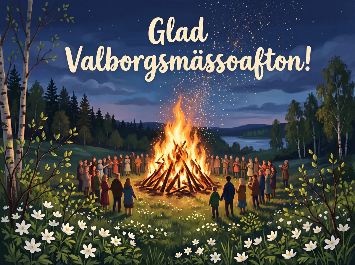 Glad Valborgsmässoafton önskar jag dig!