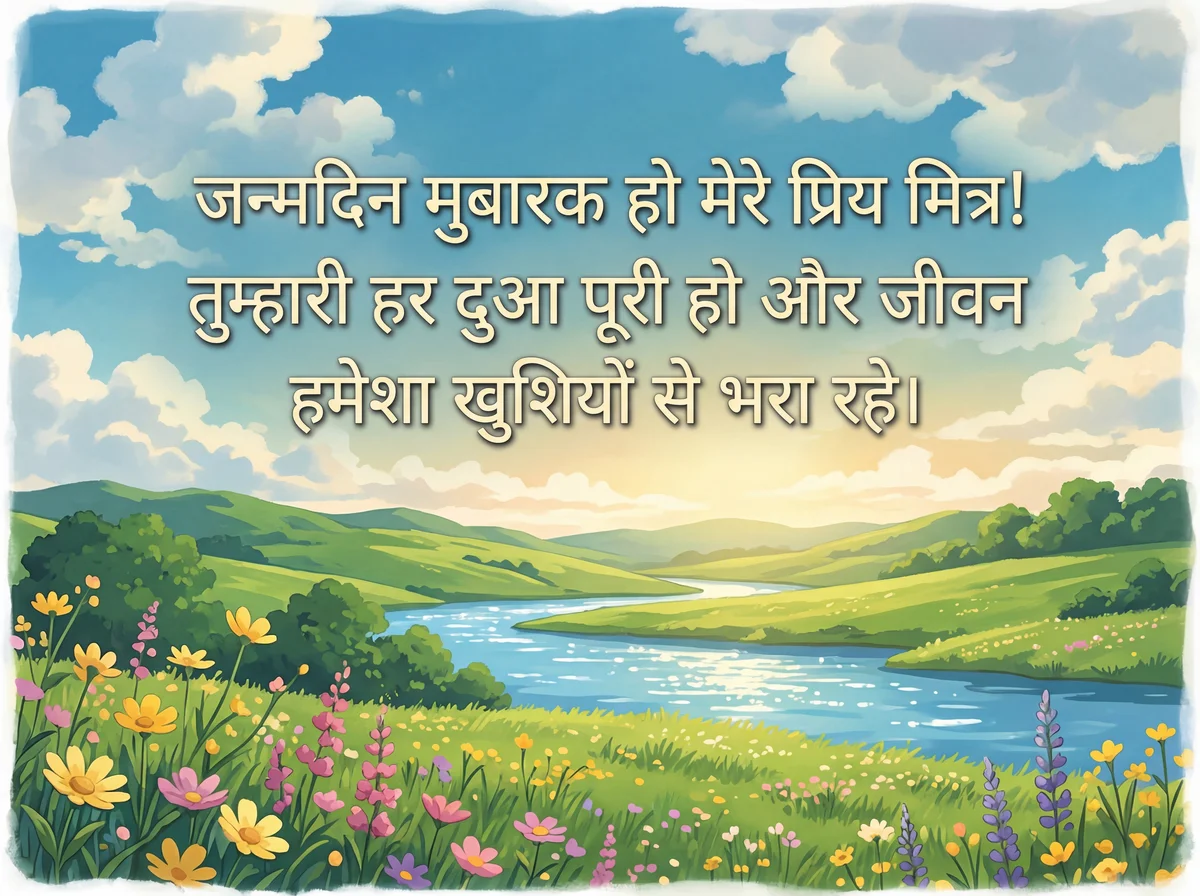 दोस्त के जन्मदिन के लिए शुभकामना संदेश