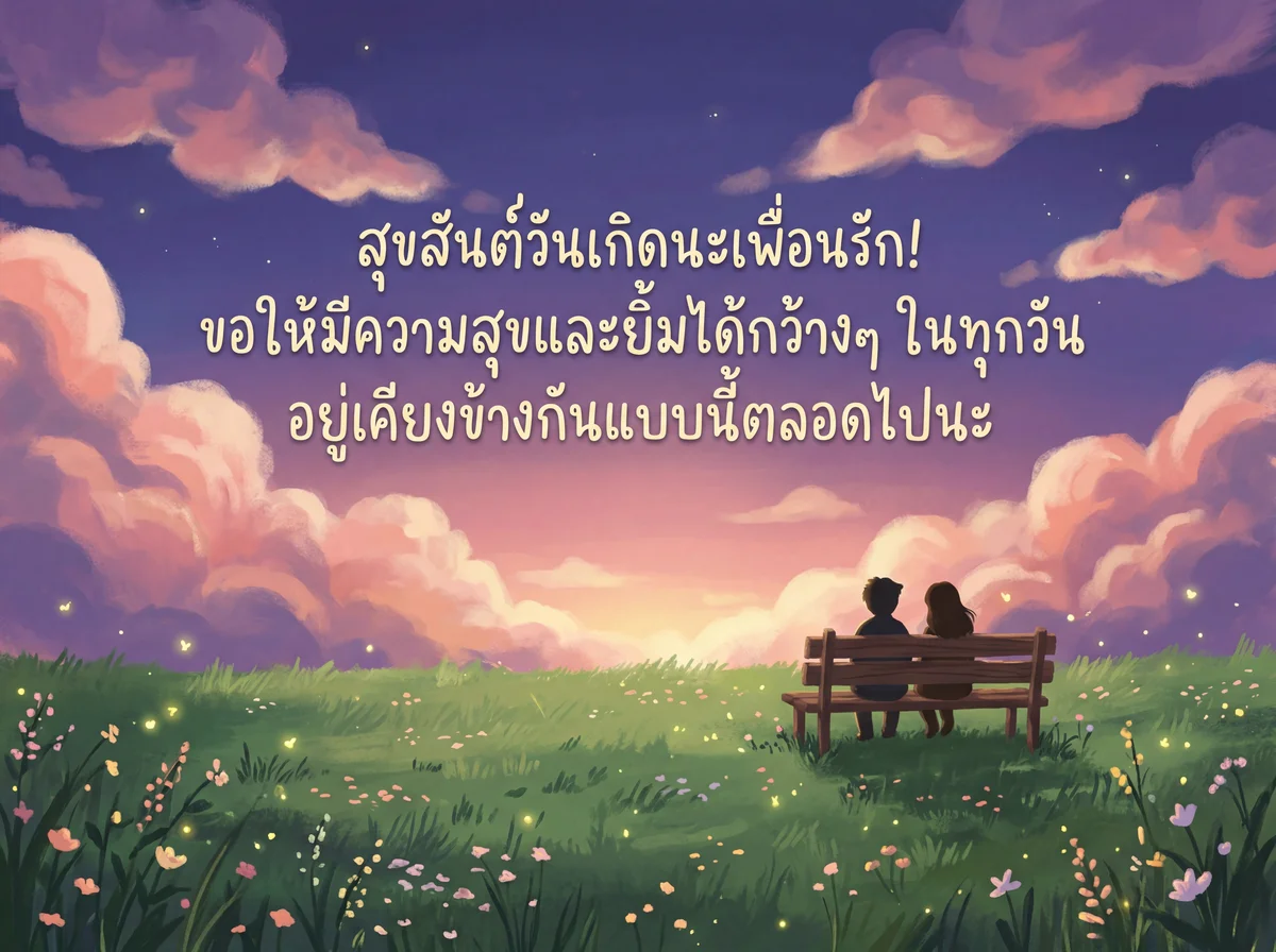 คำอวยพรวันเกิดเพื่อนรัก