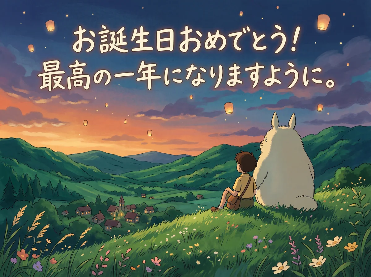 友達の誕生日お祝いメッセージ