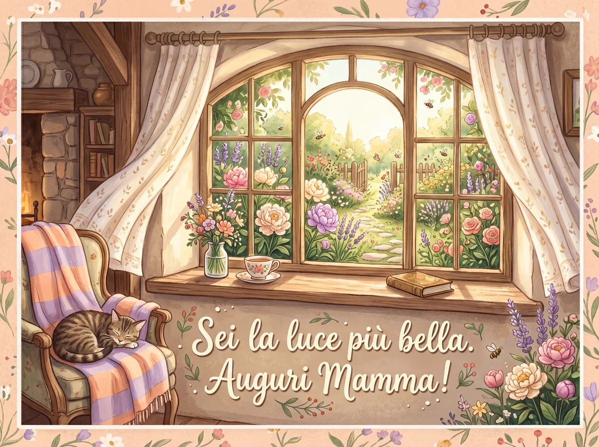 Biglietto d'auguri per la Festa della Mamma