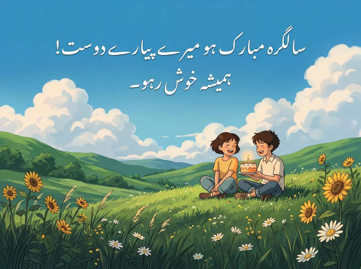 پیارے دوست کو سالگرہ کی ڈھیروں مبارکباد