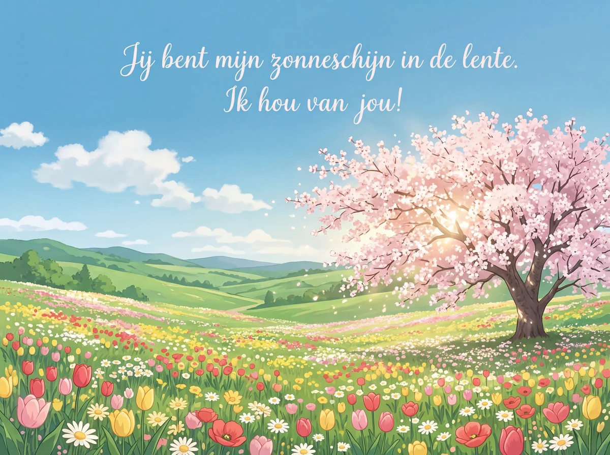 Korte lentewensen voor een geliefde