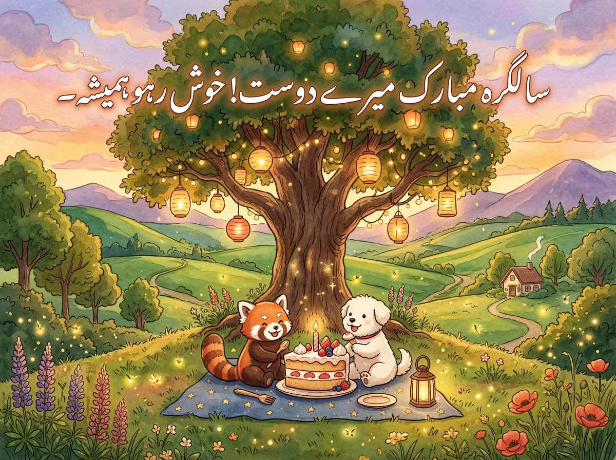 دوست کو سالگرہ کی مبارکباد