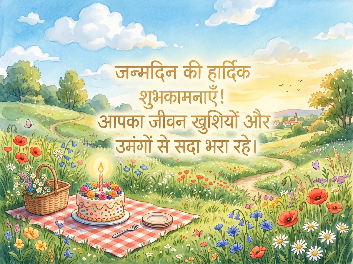 जन्मदिन की हार्दिक शुभकामनाएँ!