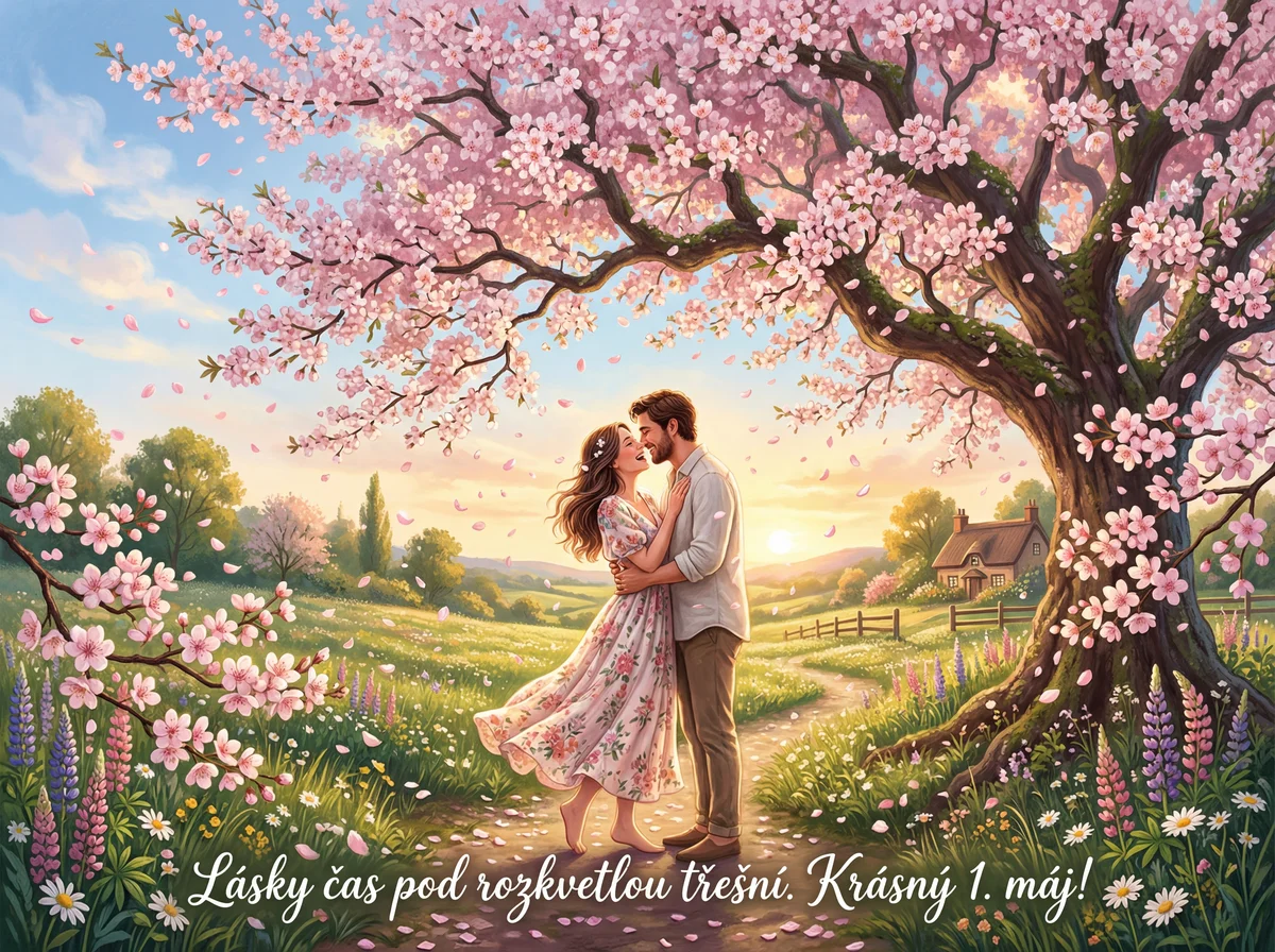 romantické přání k 1. máji a Svátek zamilovaných