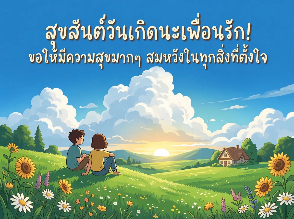 คำอวยพรวันเกิดเพื่อน