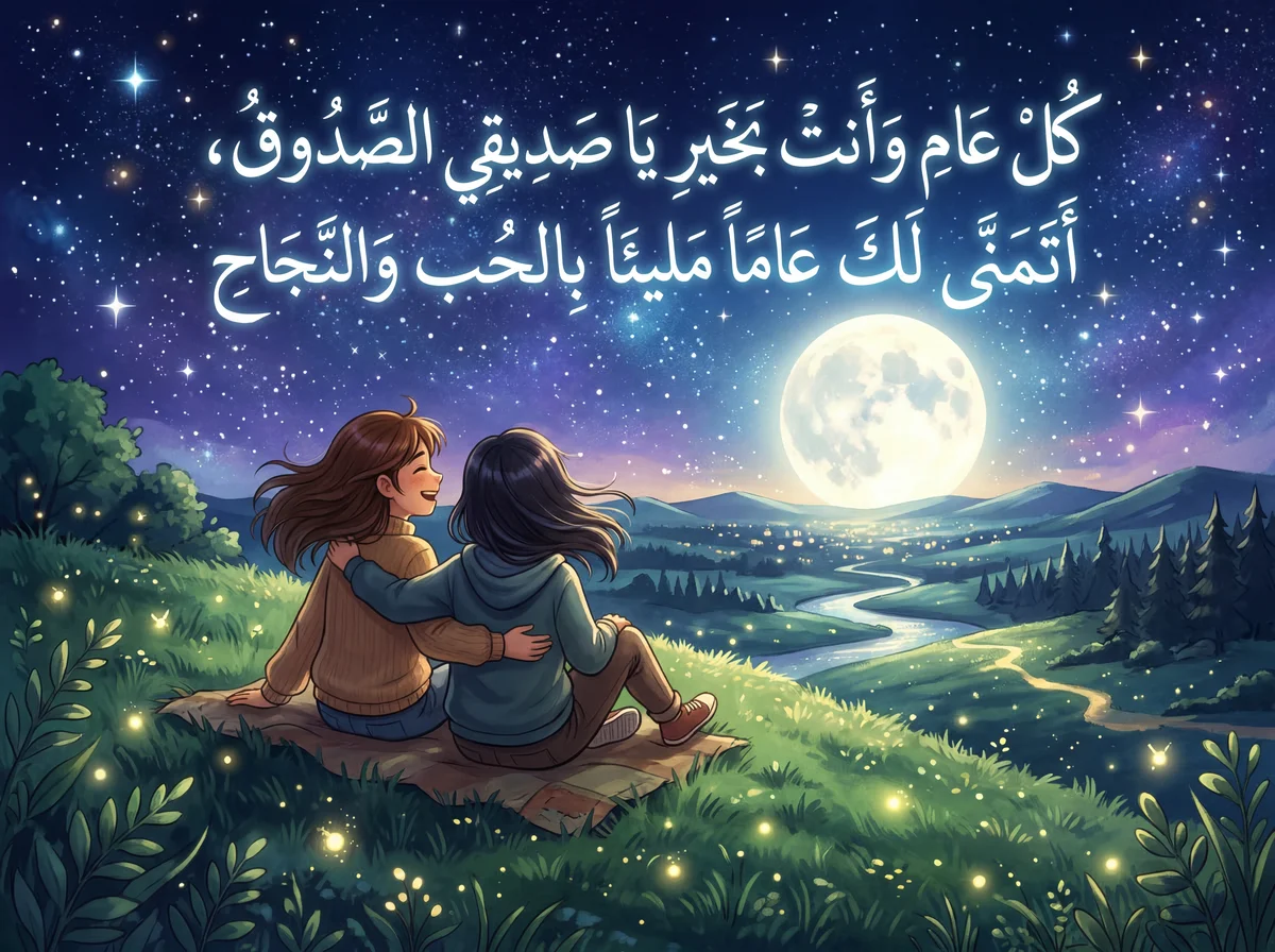 تهنئة عيد ميلاد سعيد لصديقي