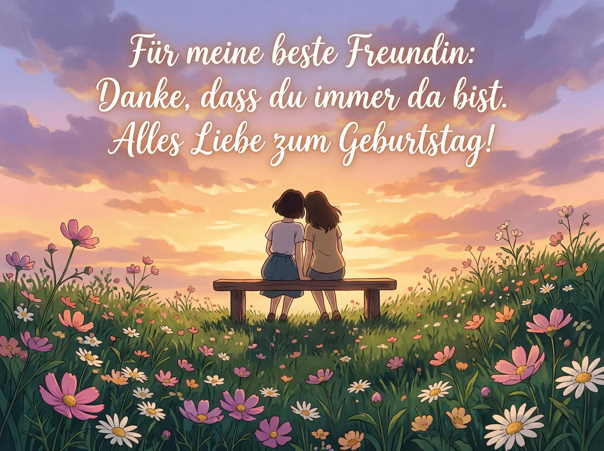 Geburtstagswünsche für die beste Freundin