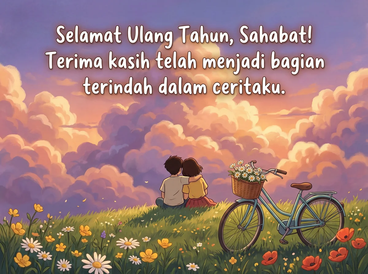 Ucapan selamat ulang tahun untuk sahabat terbaik