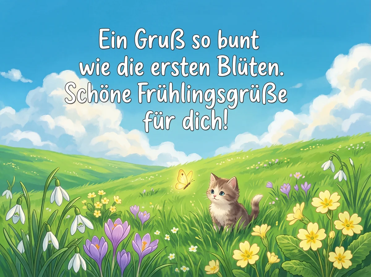 Schöne Frühlingsgrüße für dich!