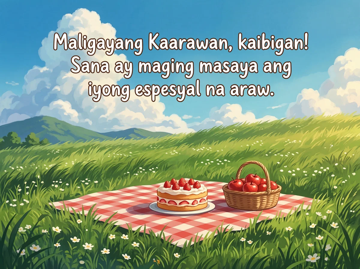 Maligayang kaarawan sa kaibigan ko!