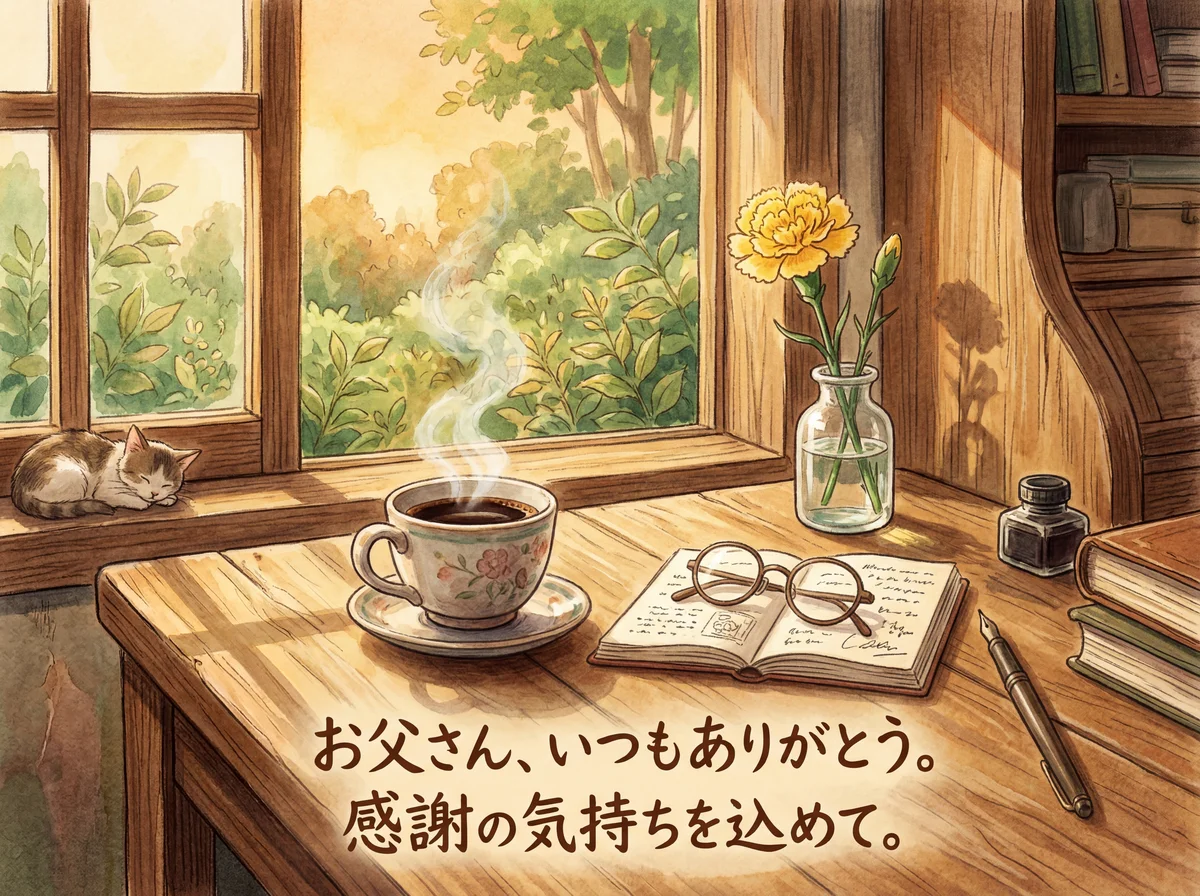 父の日に感謝の気持ちを伝えるメッセージ