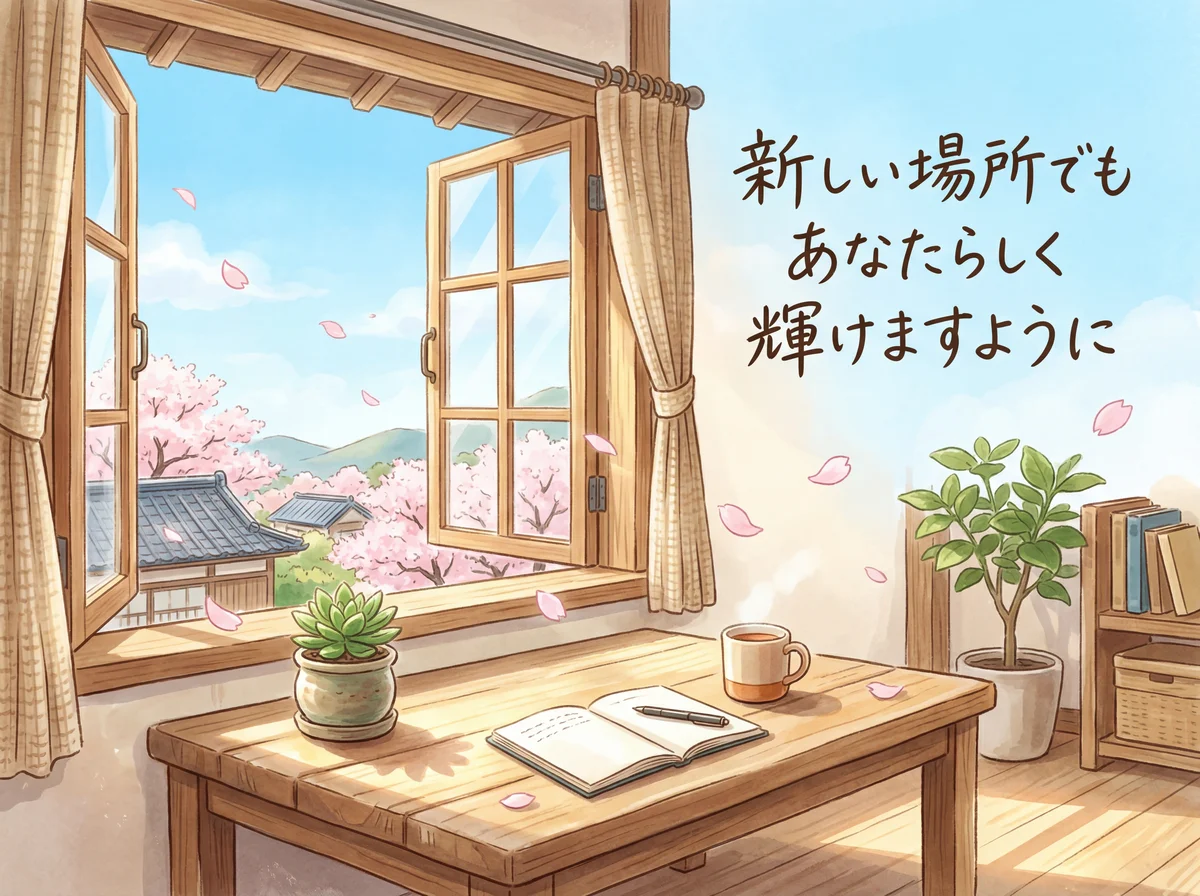 新生活を始める友人へのお祝いメッセージ