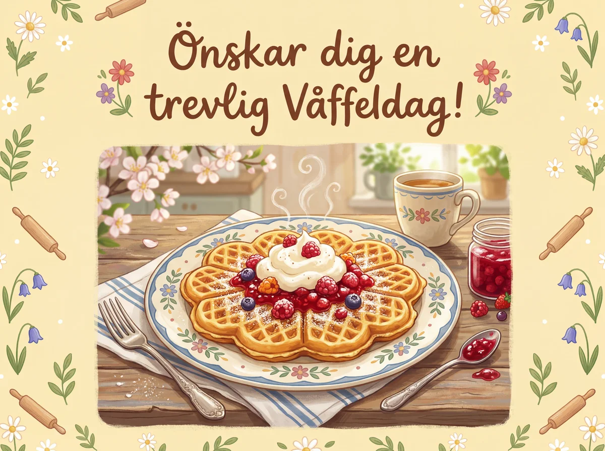 Önskar dig en trevlig Våffeldag!