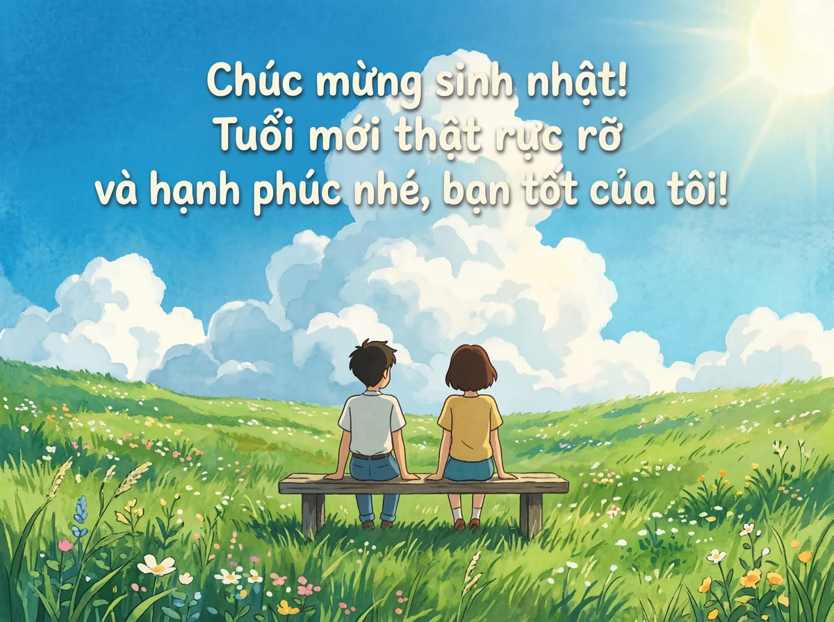 Chúc mừng sinh nhật bạn thân!