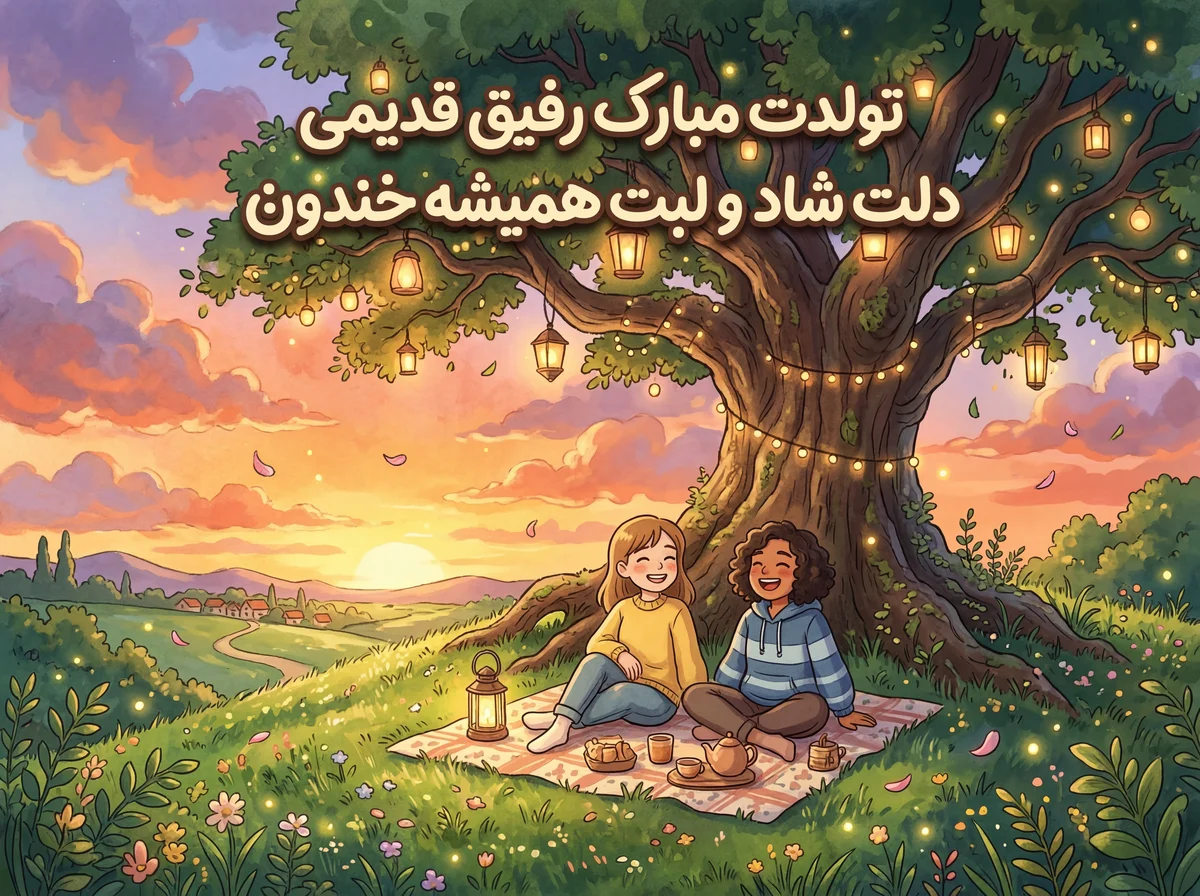 پیام تبریک تولد دوست عزیز