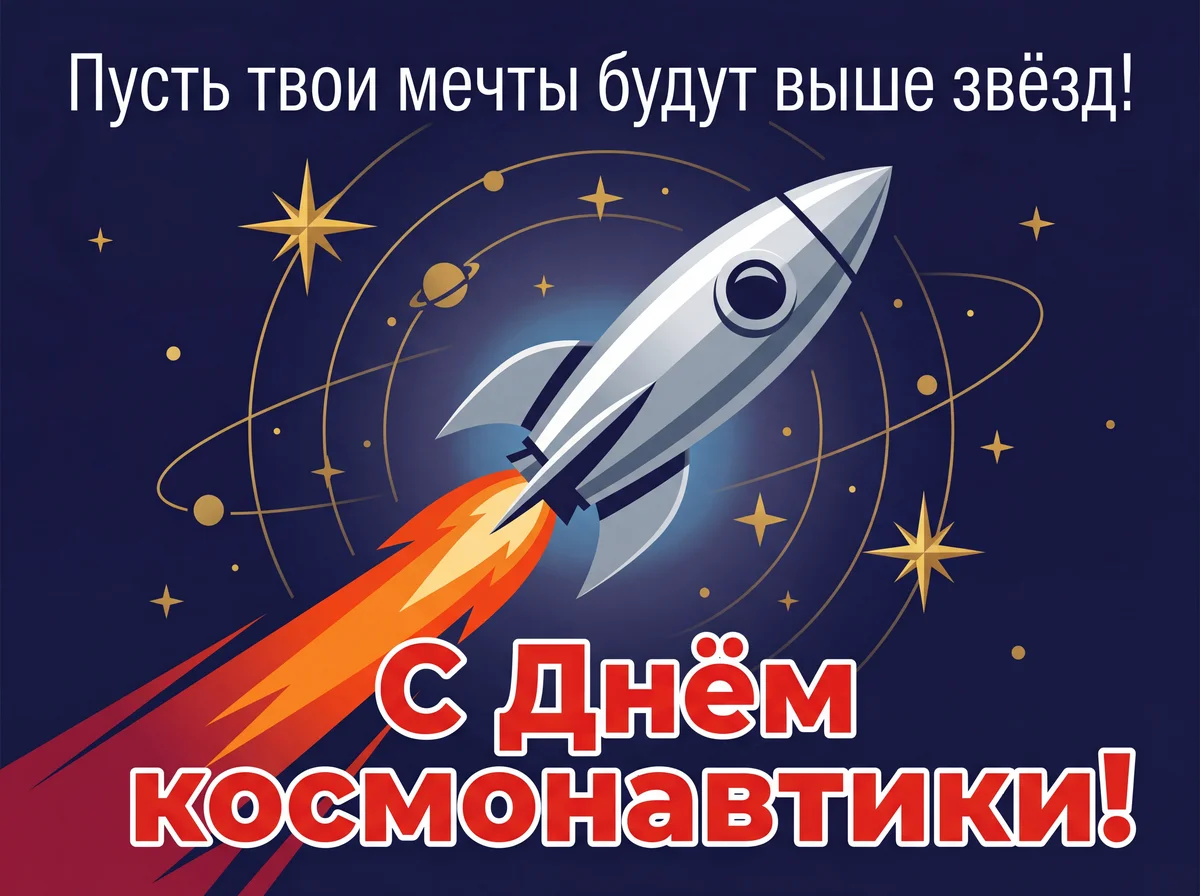 Поздравление с Днем космонавтики