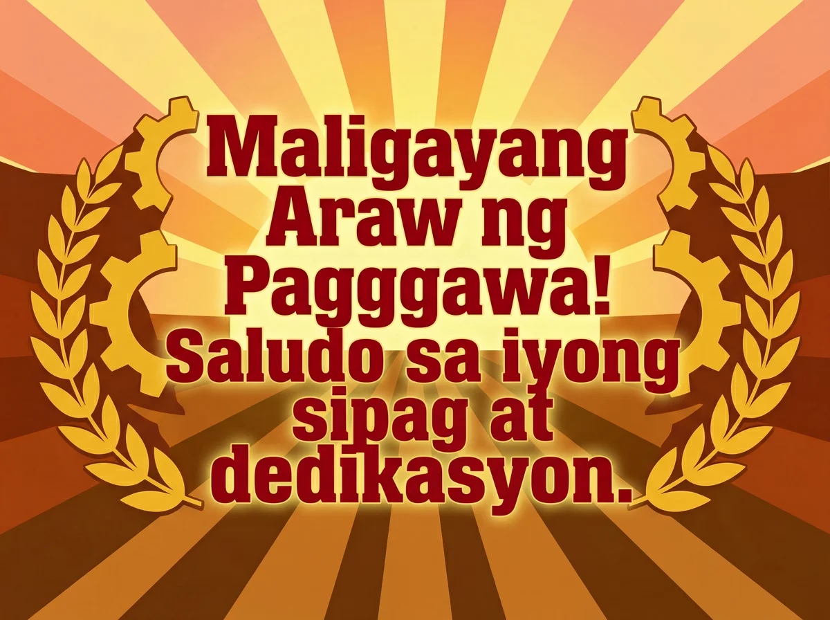 Maikling mensahe para sa Araw ng Paggawa