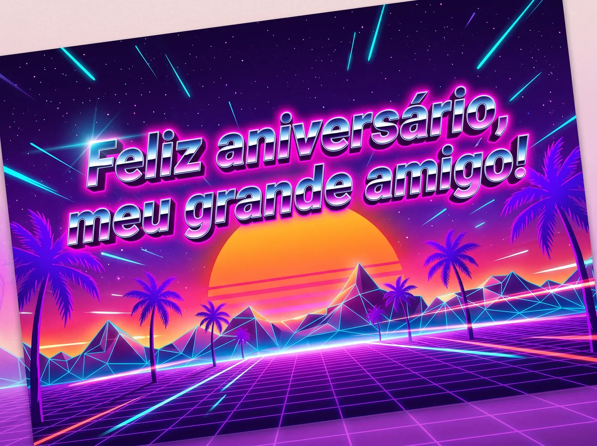 cartão de aniversário para amigo